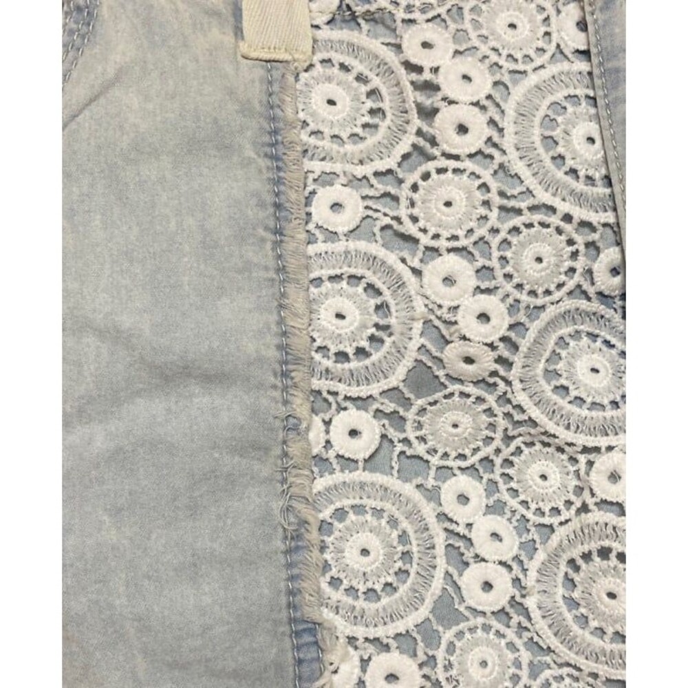 POL maxi skirt POL skirt 100% cotton lace cargo pockets lace fits 2-6 nwot small - Picture 4 of 7